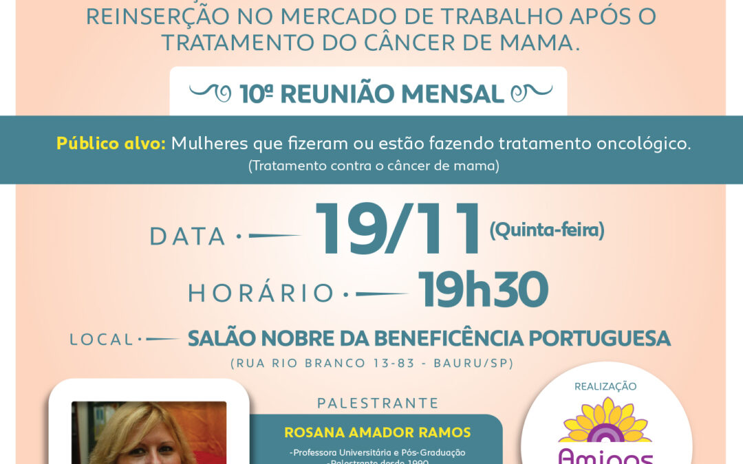 Palestra: “SER FELIZ, A DECISÃO É SUA